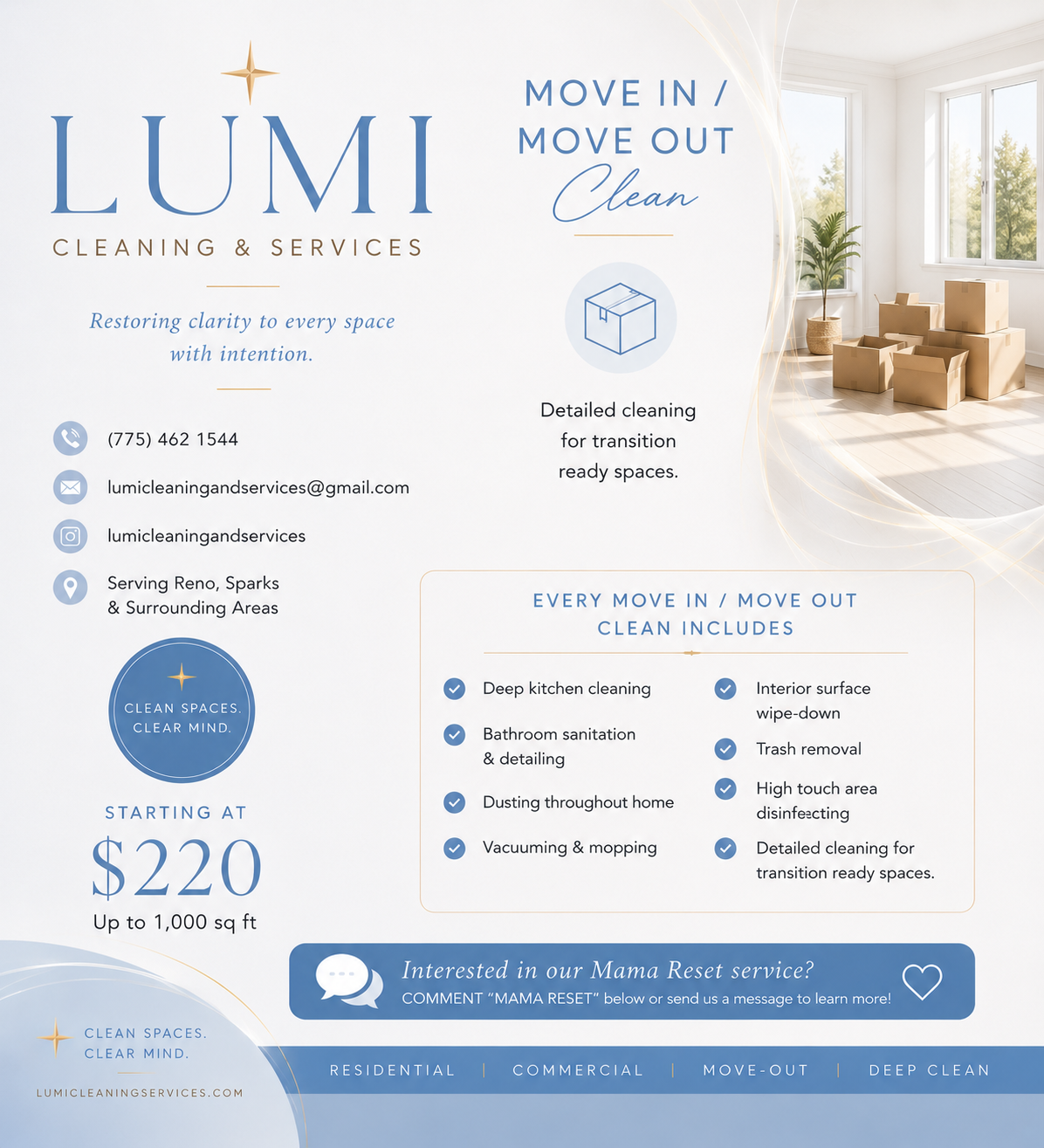 Move in / Move out clean